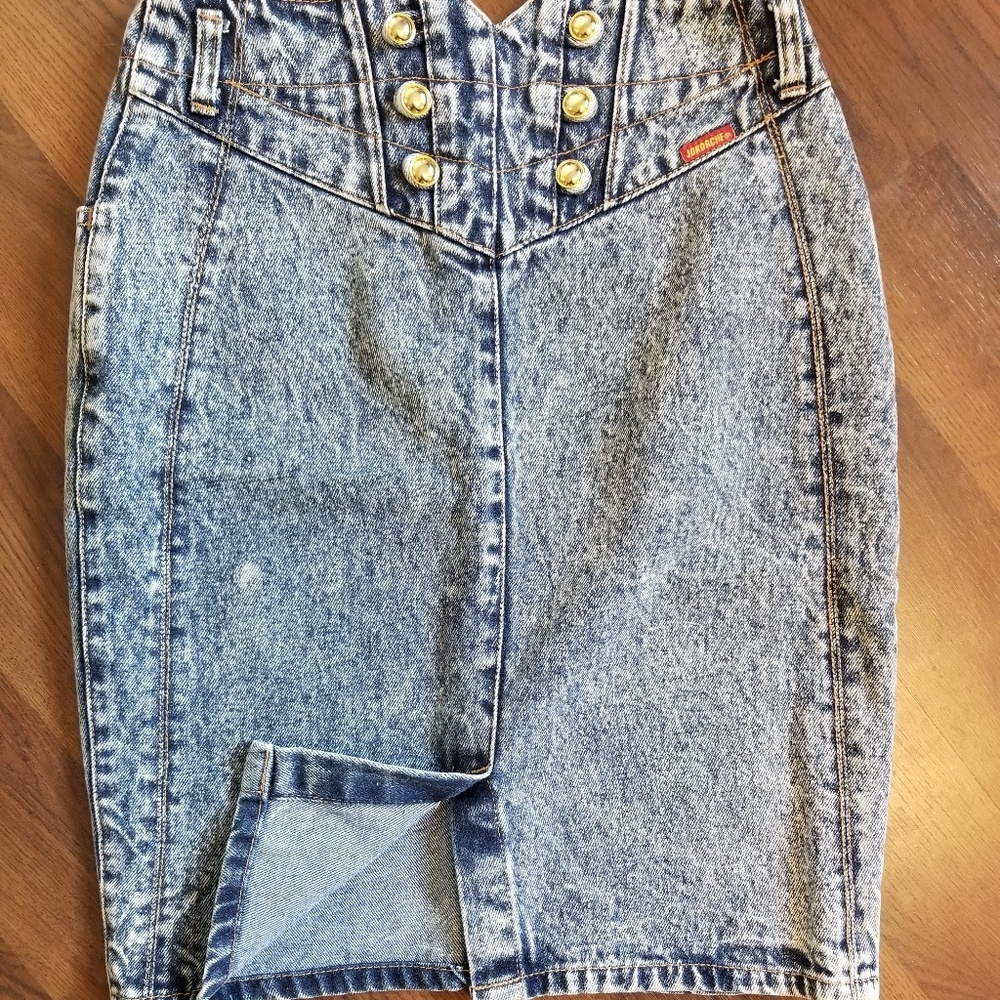 Jordache Gold vintage denim skirt